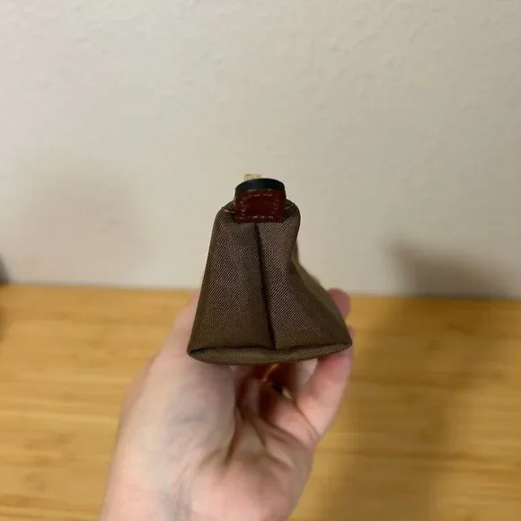 Longchamp Le Pliage Coin Purse Khaki Olive Green Nylon Mini The Original - Picture 5 of 7